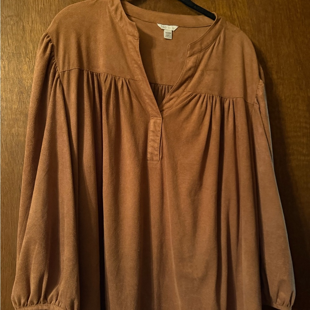 Cato Women's Tan Blouse